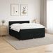 vidaXL Boxspringbed met matras met hoofdeinde, zwart, 180 x 200 cm, stof