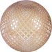 LIGHT HOME LH Cannes Lampenkap, honingkleurig, bolvormig, 20 cm