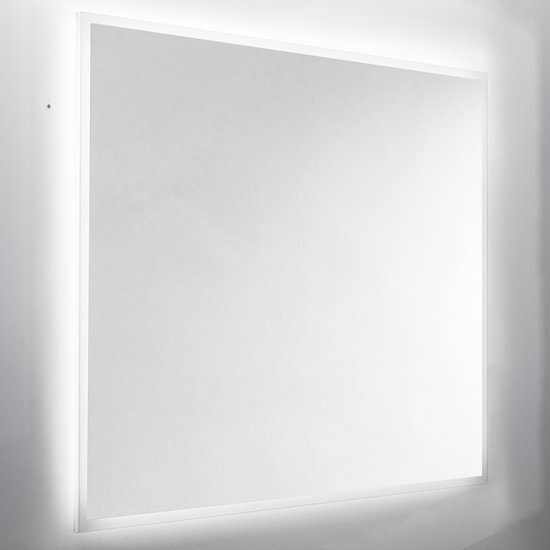 VAN MARCKE Wandspiegel Destra Met Plexi, LED Verlichting En Anti-Damp 140x60 cm Gezandstraald Glas