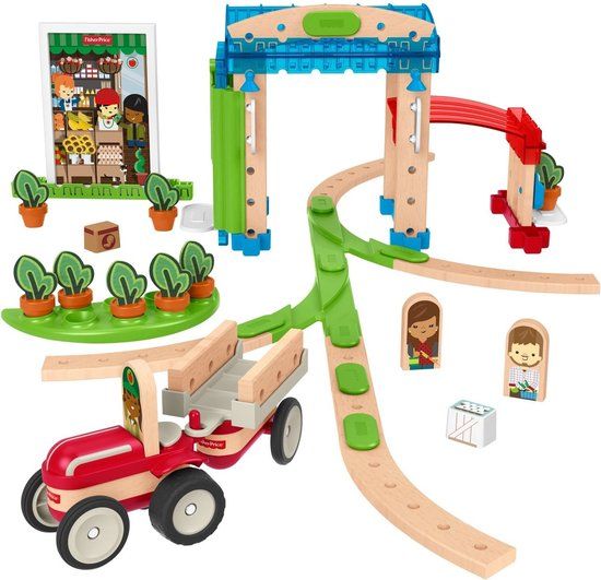 Fisher-Price Wonder Makers Stad - Houten Bouwset