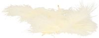 Merkloos Santex Hobby knutsel veren - 60x - creme - 7 cm