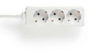 Logilink Stekkerdoos met 3 contacten / wit - 1,4 meter