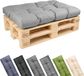 GARRONDA Coussin de palette 120x80 cm Gris clair