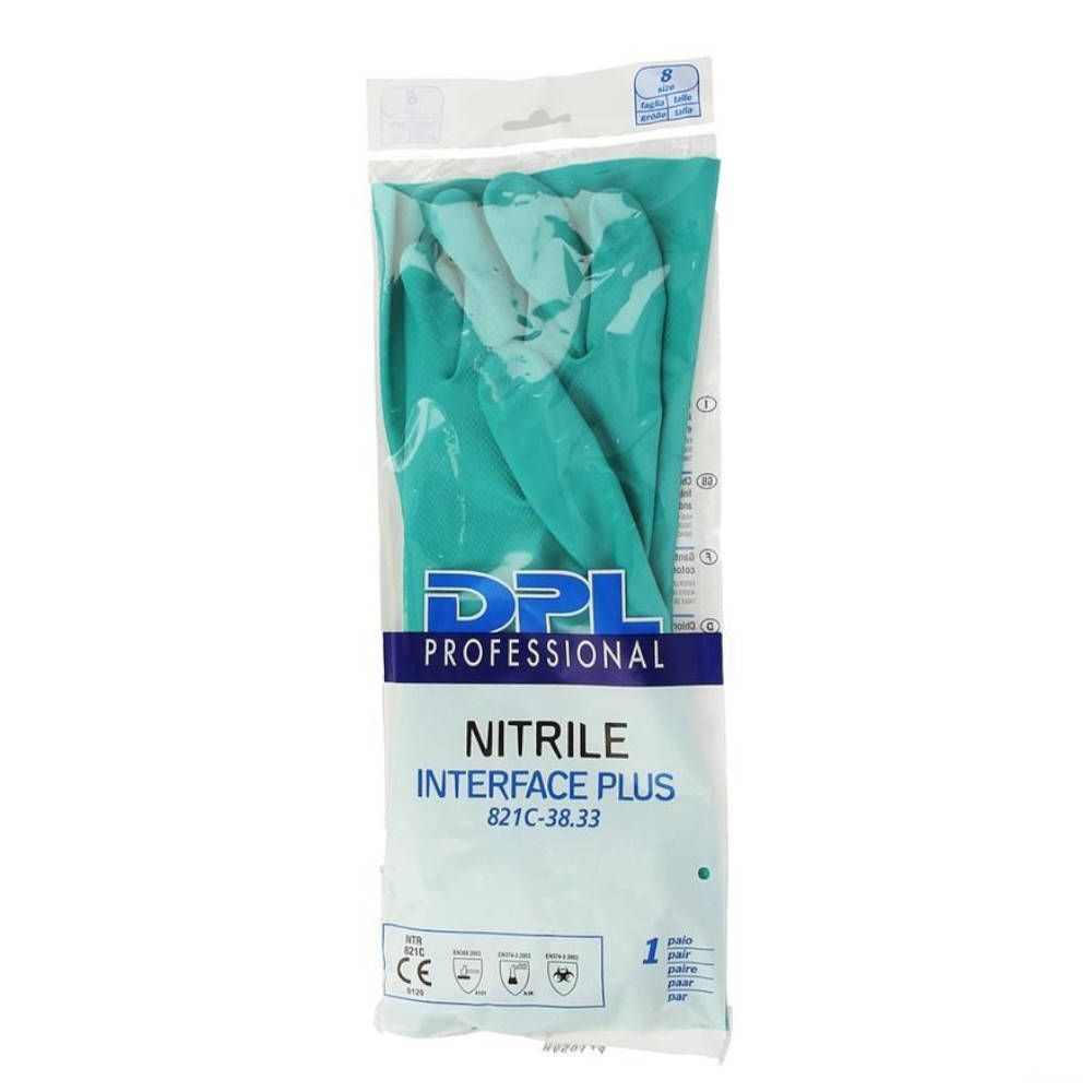 Dermat Medical Supplies Nitrile Interface Plus Handschoen Groen Maat 8 Large 1 st