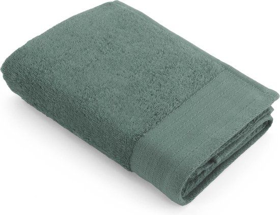 WALRA Baddoek Soft Cotton Legergroen 50 x 100 cm