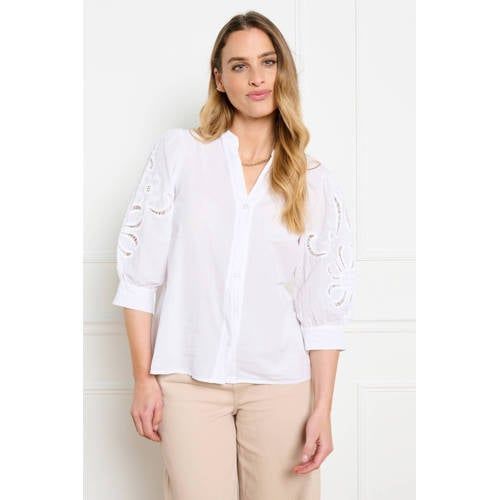 LOLALIZA Blousetop Broderie Ecru