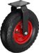 Merkloos Relaxdays Bokwiel - vaste uitvoering - 3.50-4 - zwart/rood