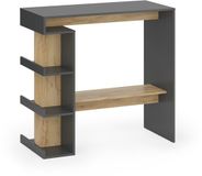 Vicco Table de bar – 108 x 50 cm anthracite/chêne doré