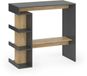 Vicco Table de bar – 108 x 50 cm anthracite/chêne doré