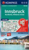 KOMPASS Wanderkarte 036 Innsbruck, Nordkette, Mittleres Inntal 1:35.000