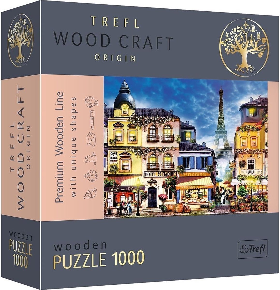 Trefl hout Franse Steeg puzzel - 1000 stukjes