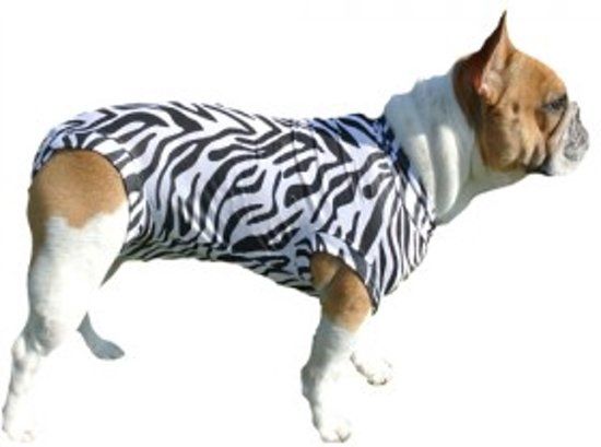 Medical Pet Shirt Hond Zebra Print - S Plus