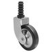 WAGNER Theewagenrol DESIGN - diameter 50 mm, bouwhoogte 60 mm, zwart/chroom, pen + huls Ø 11 mm, draagkracht 25 kg - 01908201