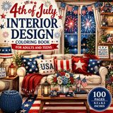 4th of July Interior Design Coloring Book