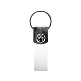 Citroen Officiële witte sleutelhanger, logo New Black, Wit, Eén maat