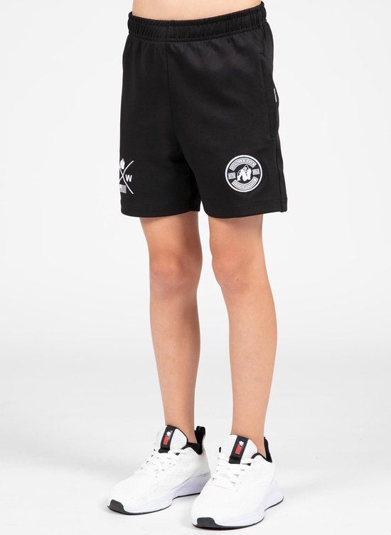 Gorilla Wear Vernon Kids Track Shorts - Black - Size 164