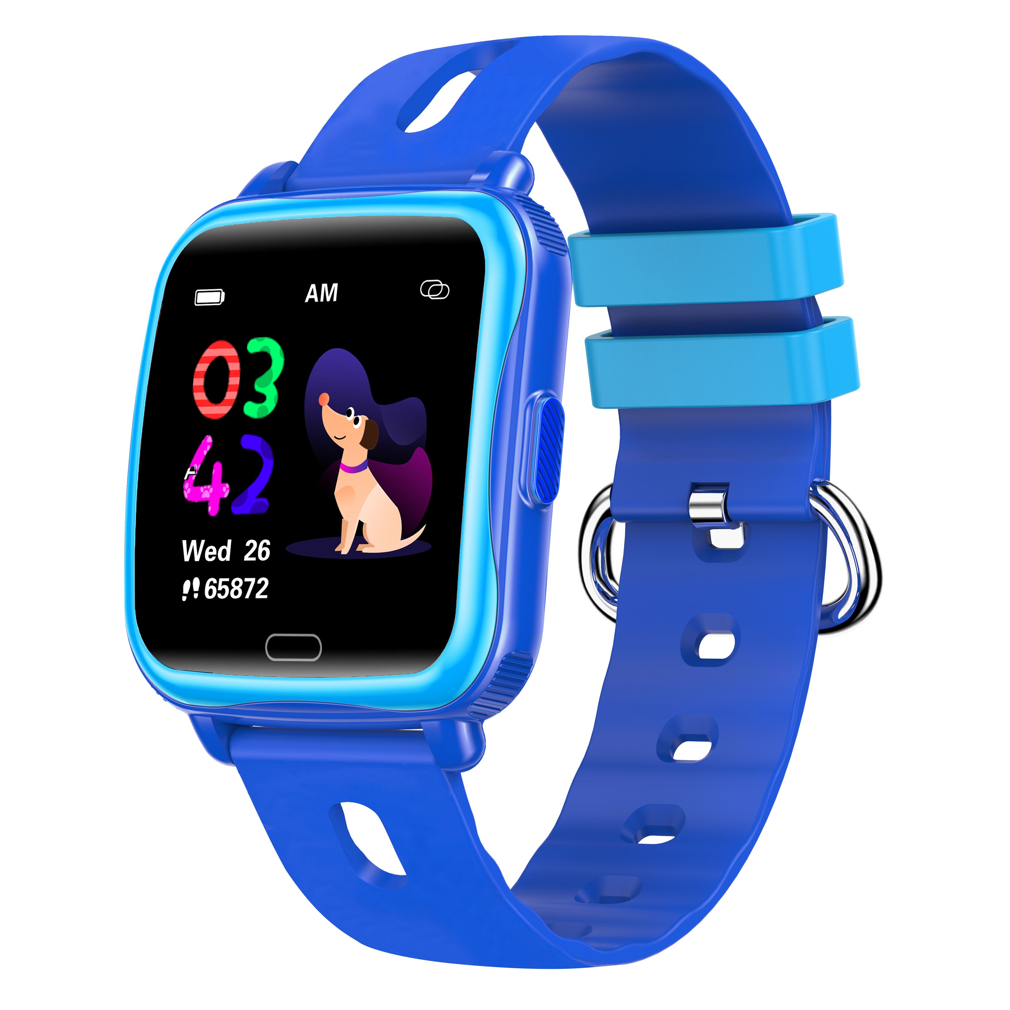 Denver SWK-110BU Smartwatch - 1.4" Digital Display - Blue - For Kids
