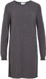VILA Robe en maille courte Gris foncé chiné