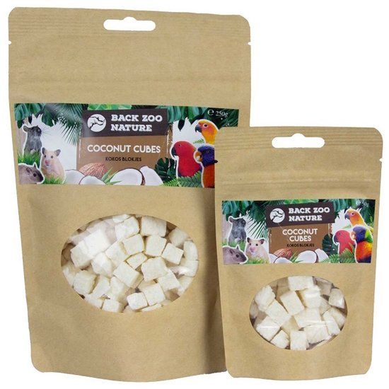 Back Zoo Nature Kokosblokjes - Gedehydrateerde Snack 250 Gr - Aanvullende Fruitsnack voor Vogels en Knaagdieren