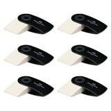 FABER-CASTELL Sleeve Mini-gum zwart, 6 stuks