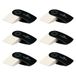 FABER-CASTELL Sleeve Mini-gum zwart, 6 stuks