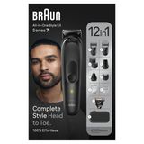 Braun All-In-One Style Kit Series 7 MGK7460 - 12-in-1 Multigroomer for Beard, Head, Body & More