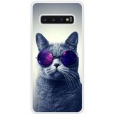 Samsung Galaxy S10 Chat a lunette Verstevigd hoesje met sublimatie bedrukking
