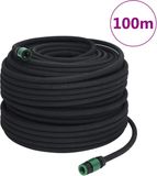 vidaXL Druppelslang 0,6'' 100 m rubber zwart