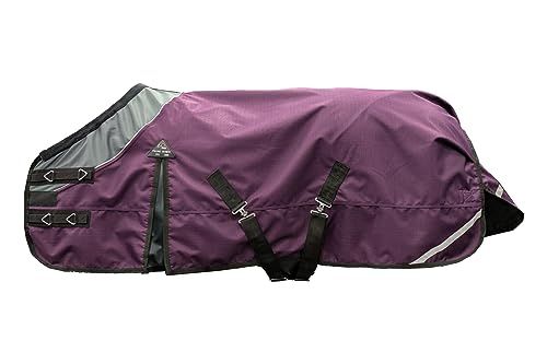 HKM Liberty Weiland Deken Wijnrood/Grijs 135