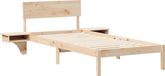 vidaXL Bedframe met hoofdeinde Bruin 80 x 200 cm Massief grenenhout