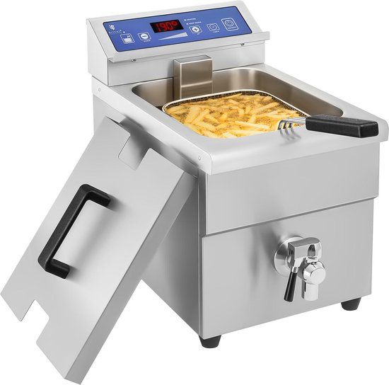 Royal Catering Inductie friteuse - 1x 10 liter - 60 tot 190°C - RCIF-10EB