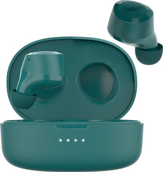 Belkin SoundForm Bolt Draadloos In-ear Oordopjes Bluetooth Blauwgroen