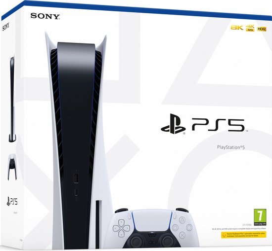 Sony Playstation 5 825GB / zwart, wit