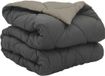 vidaXL Dekbed Lichtgrijs en Antraciet 155 x 220 cm