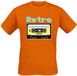 Funshirt Retro Kassette Heren T-shirt - oranje - M