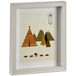 GIFTDECOR Decoratieve afbeelding van hout voor kinderen, met witte kleur en tekening van camping of een vos, afmetingen: 27 x 22 cm, ornamenten, meerkleurig, niet van toepassing