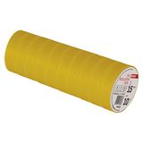 EMOS PVC isolatietape geel 10 stuks, 15 mm x 10 m