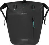 Basil Rivo Enkele fietstas - 25-31 liter - MIK Hooks - Waterdicht - Reflectie details - Tarpaulin - Zwart