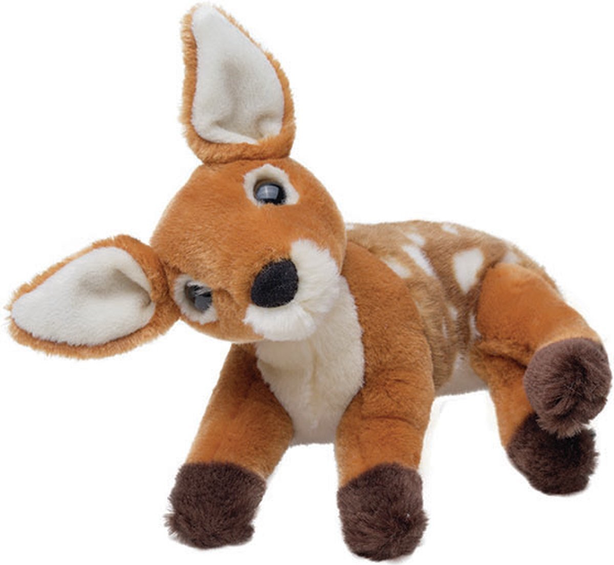 Nature Planet Pluche Hertje knuffel van 23 cm - Dieren speelgoed knuffels cadeau - Herten Knuffeldieren/beesten