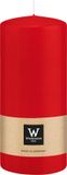 Wiedemann Bougie cylindrique/bougie pilier - rouge - 15 x 7 cm - 63 heures de combustion