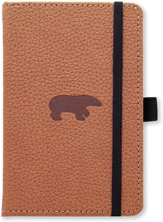 Dingbats Notebooks Dingbats A6 Pocket Wildlife Brown Bear Notebook - Graphed