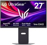LG UltraGear 27G850A-B UHD 4K - Nano IPS Black Gaming Monitor - Dual-Mode 240Hz/480hz - 1ms - DP 2.1 - DisplayHDR 600 - 27-inch
