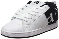 DC Shoes Court Graffik Skateschoenen voor heren, Wit Wit Zwart Zwart