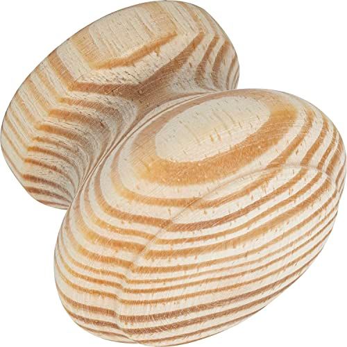 Knauf Horno Cabinet Knob - Wooden Furniture Knob - ø35mm - Raw Spruce