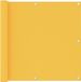 vidaXL Balkonscherm 90x600 cm Oxford stof geel