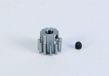 Carson 500013401 tandwiel motor 11 tanden M 0,8 gehard staal, accessoires voor RC modelbouw, zilver
