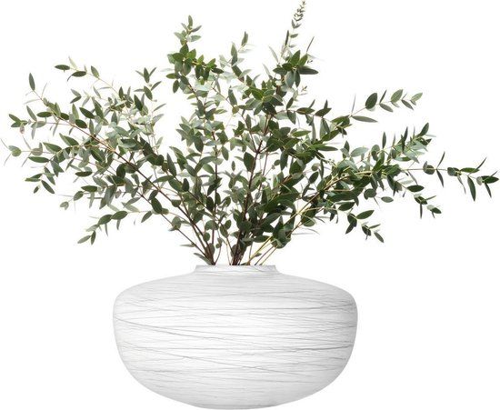 LSA International Boulder Vaas - Wit - Ø 30,9 cm - H 19 cm