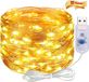 Guirlande lumineuse USB avec minuterie - 5 m - Guirlande lumineuse 50 LED fil de cuivre pour intérieur avec prise - Halloween - Mariage