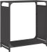 vidaXL - Porte-bûches - 60x28x65 cm - Acier laminé à froid - Noir