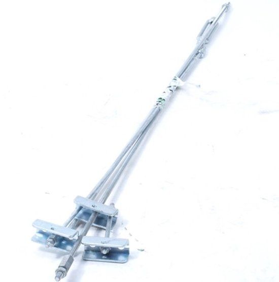Huismerk Remgarnituur dubbel M10 Zilver Metaal